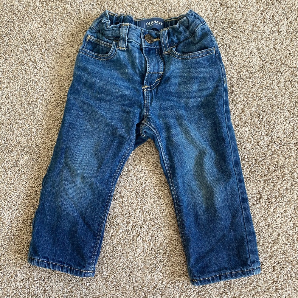 Old navy toddler boy straight leg jeans size 18-24 months
